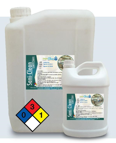 SiempreClean Sanitizante de amonio cuaternario